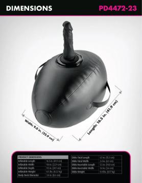 Fetish Fantasy Series Body Dock Inflatable Love Ball- Black