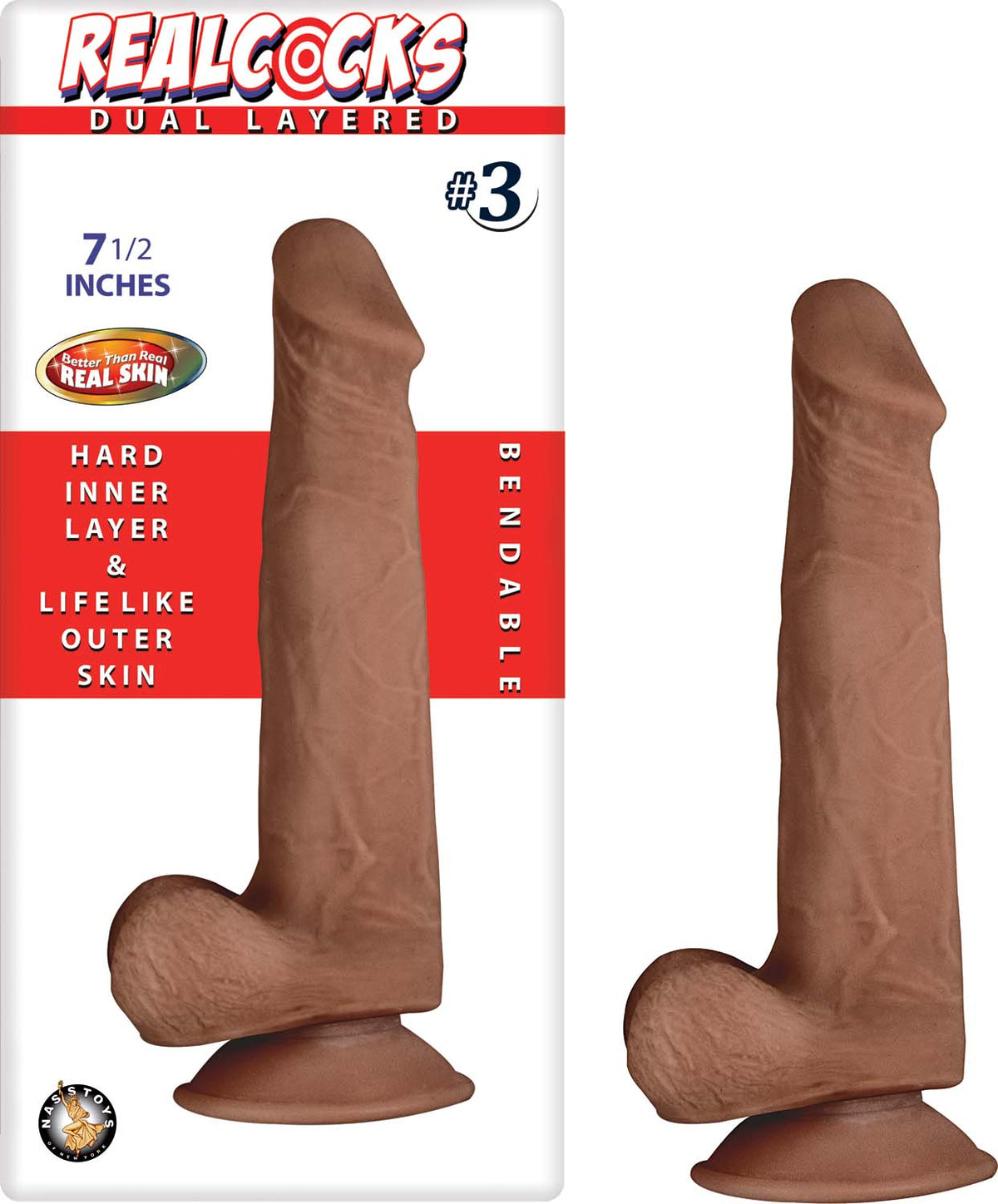 Realcocks Dual Layered #3 - Brown