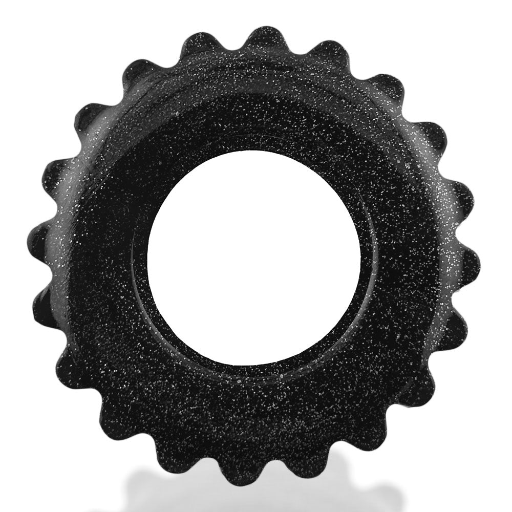 Plushy Single Ring - Black Mica