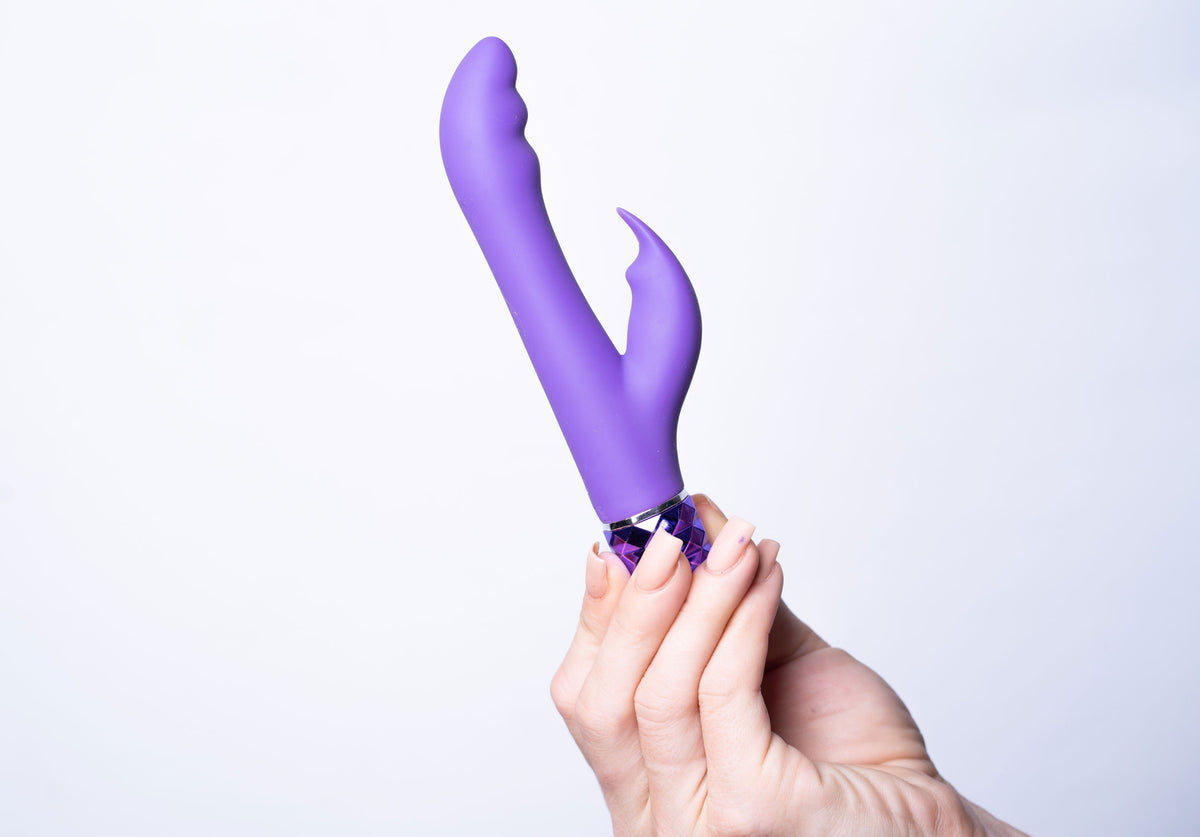 Hailey 10-Function Vibrating Rechargeable Dual Vibe - Purple