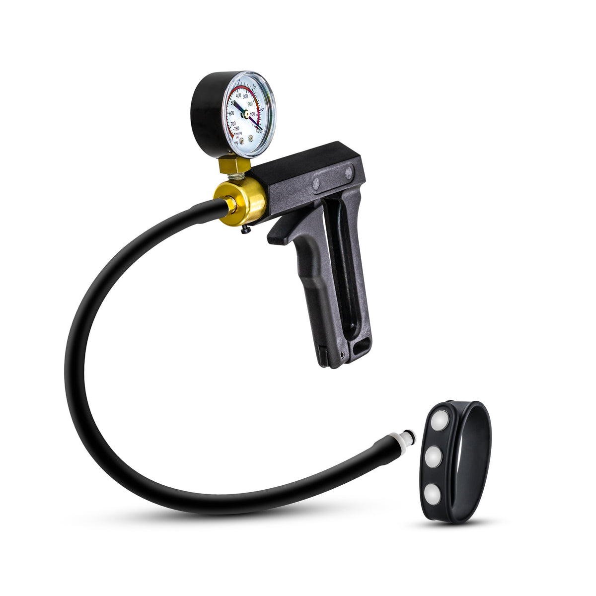 Performance - Gauge Pump Trigger With Silicone Tubing and Silicone Cock Strap - Black