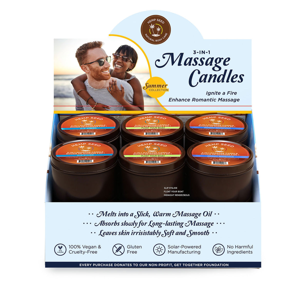 Pre Pack - 12pc Summer Candle Display - 6oz - With Tester