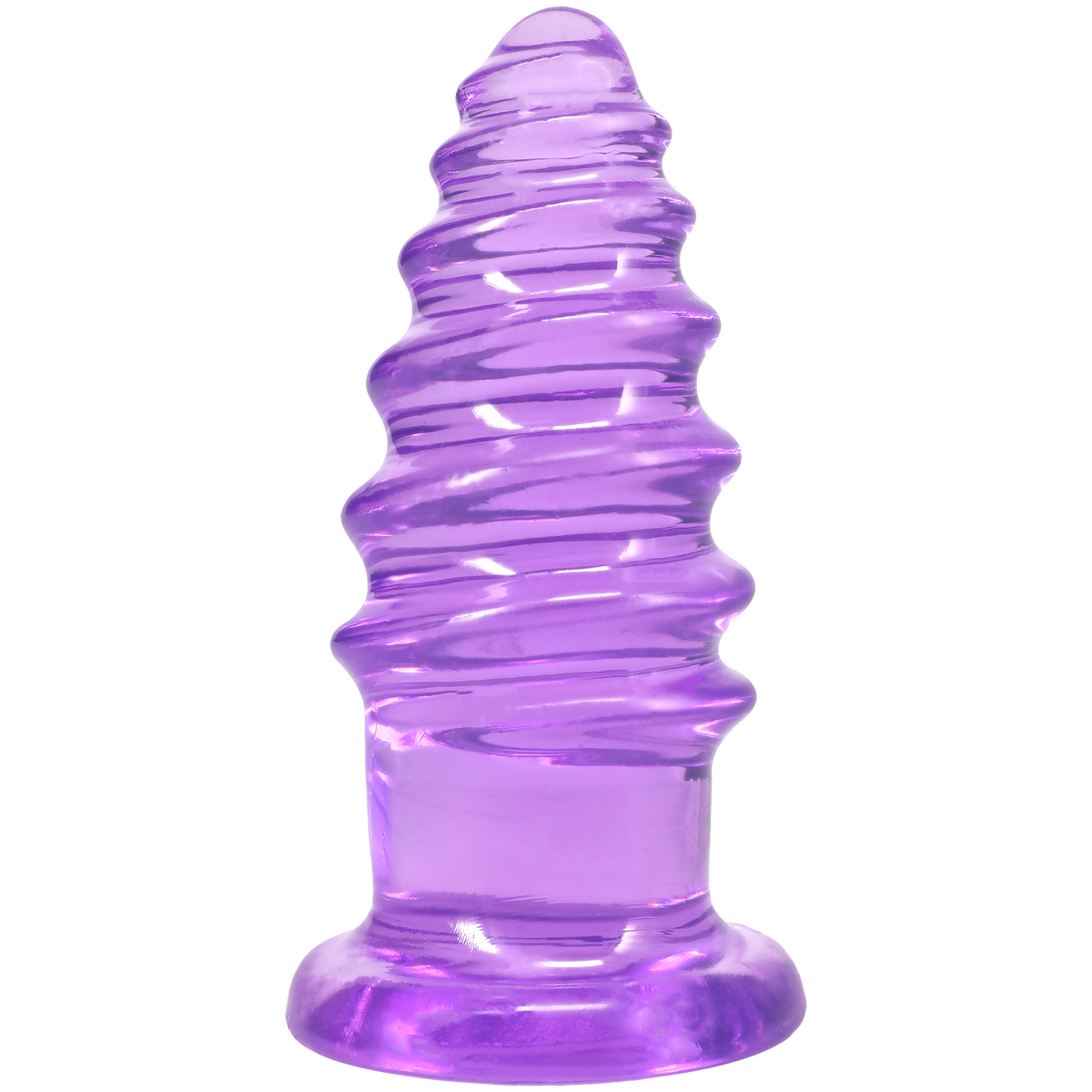 Crystal Jellies - Anal Twist - 7 Inch Purple