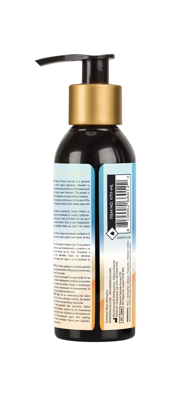 Natural Water-Based Personal Lubricant - Orange Creamsicle 4 Fl. Oz. (125ml) Bottle