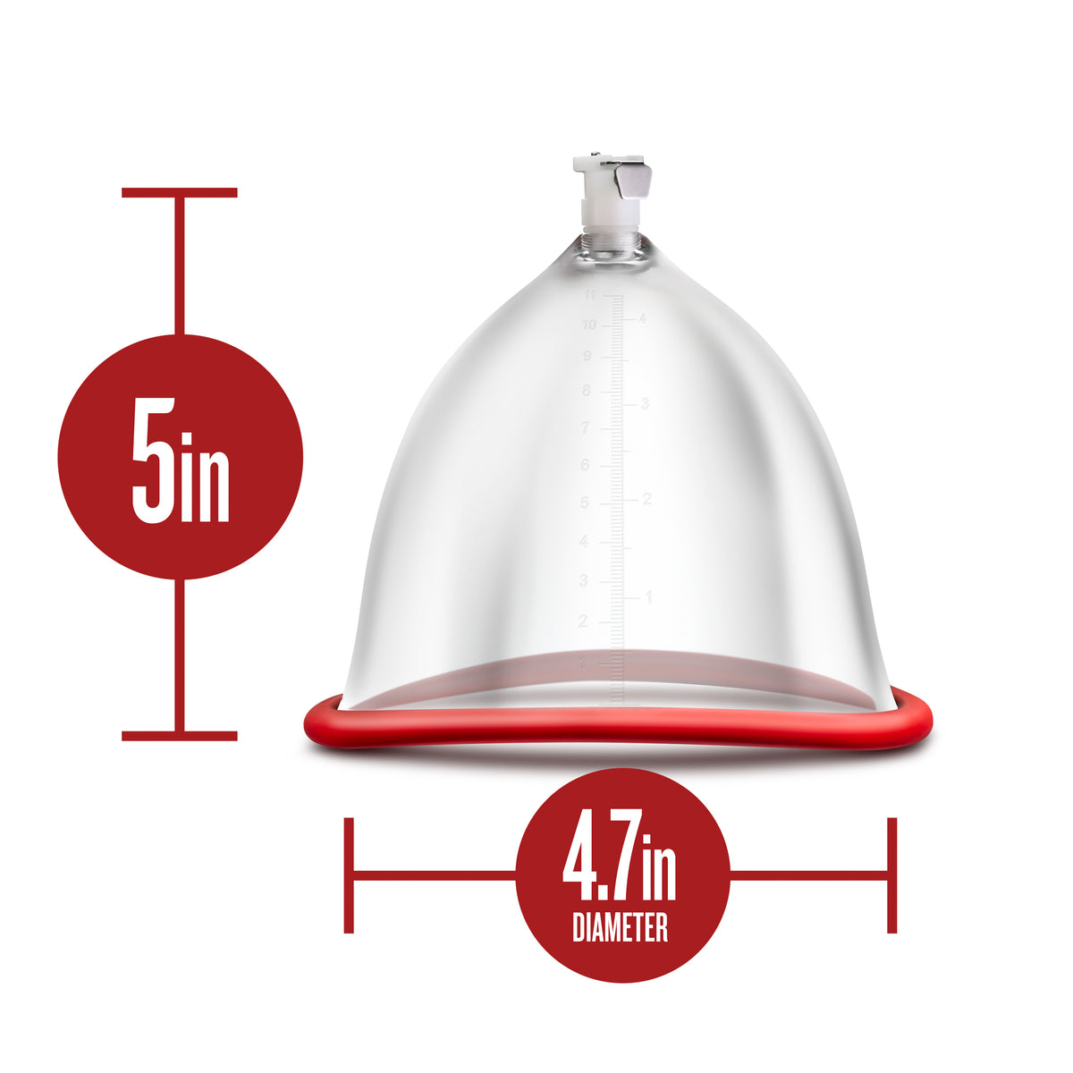 Temptasia Breast Pump Cup Clear