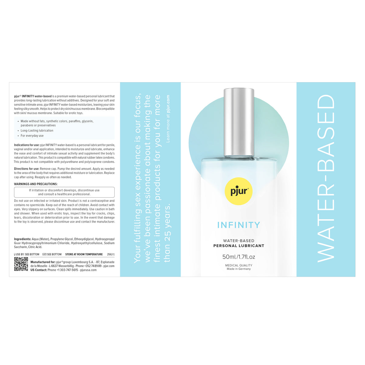 Pjur Infinity Water Based Lubricant 1.7 Oz