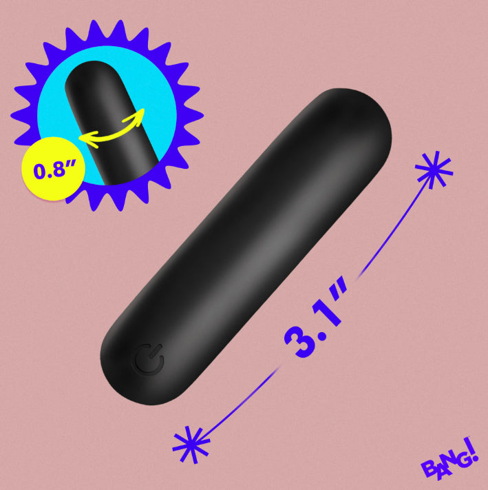 Flexible Silicone Bullet - Black