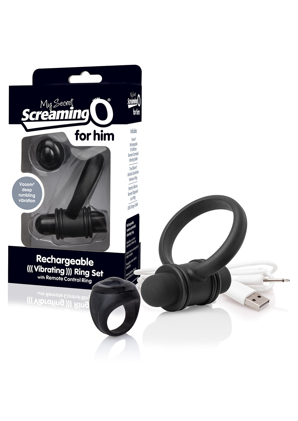 My Secret Bullet and Ring for Him - Black