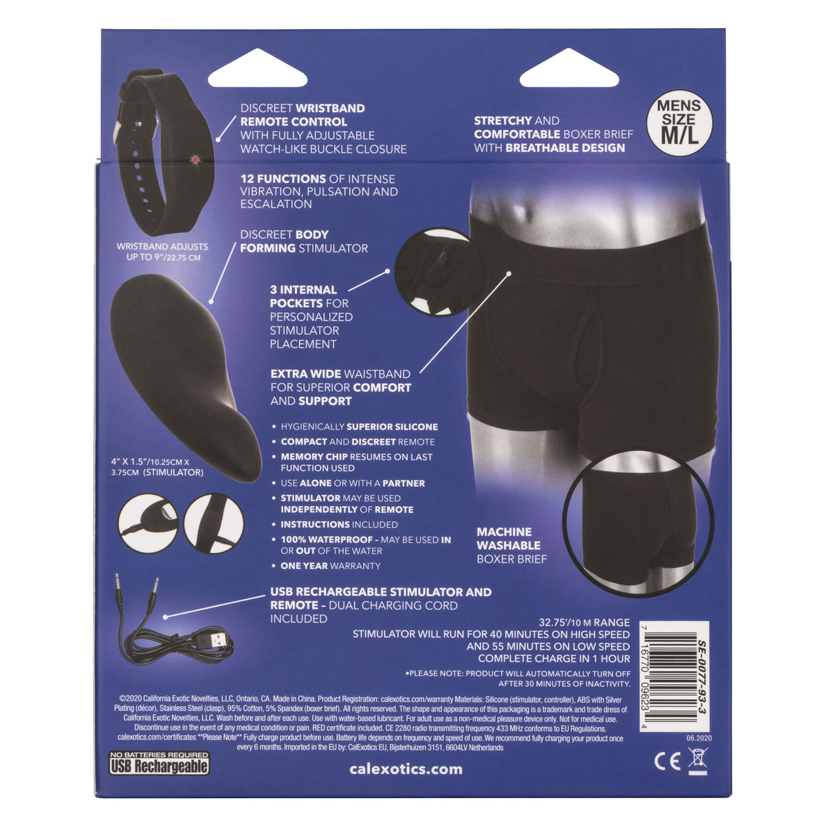 Remote Control Boxer Brief Set - M/l