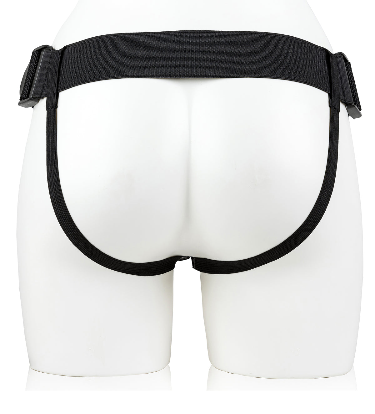 Vibrating Hollow Strap-on No Balls 8 Inch - Tan