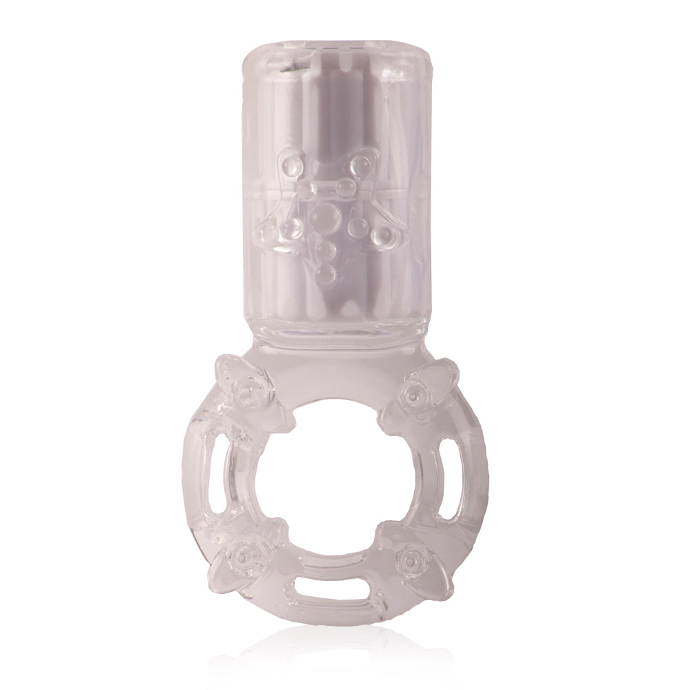 Big Omg Vibrating Ring - Clear - Each