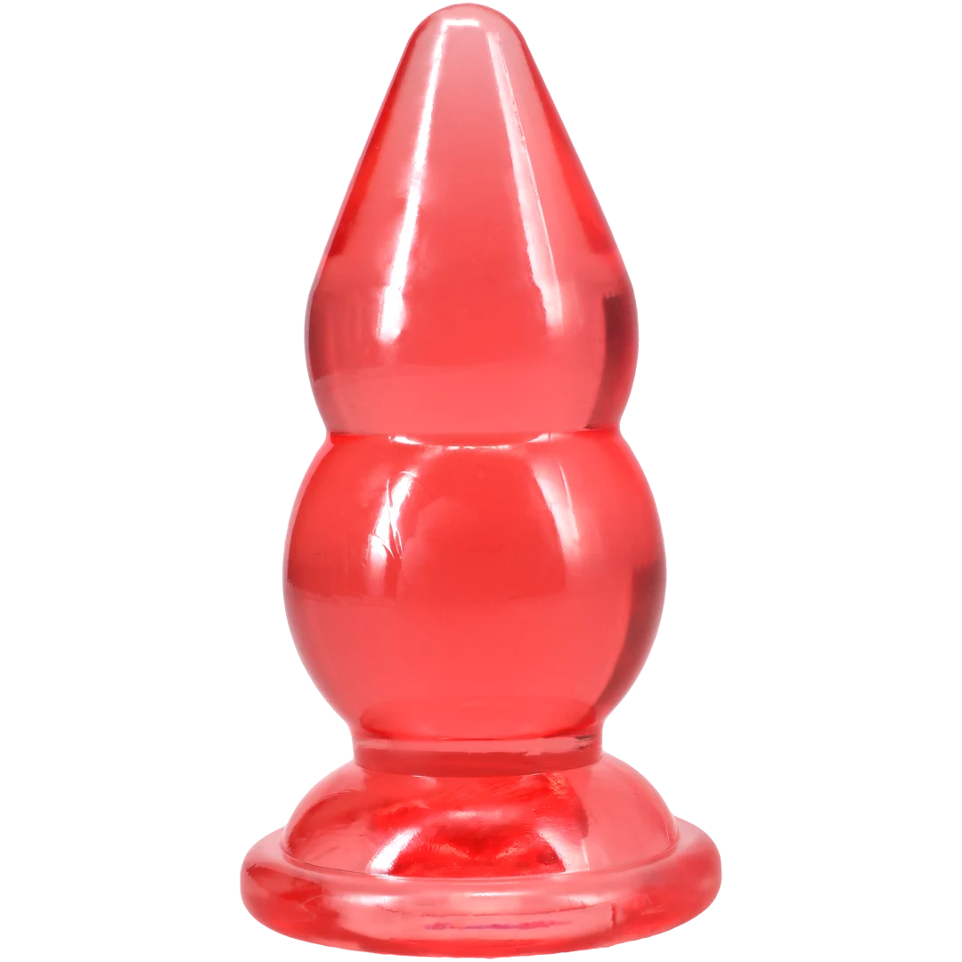 Crystal Jellies - Double Pop Plug - 6 Inch Pink