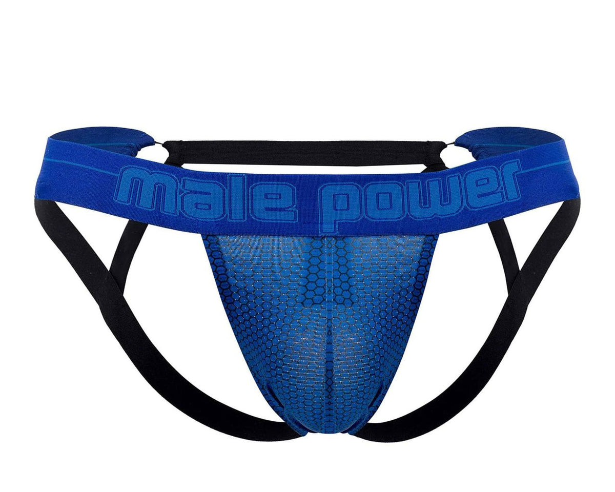 Sexagon Strappy Ring Jock - Large/x-Large - Royal