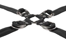 Velvet Noir Adjustable Hog Tie and Cuff Set
