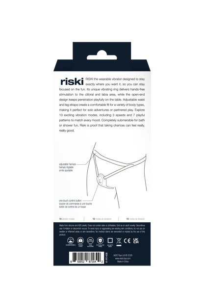 Riski Rechargeable Clitoral Vibe for Couples Black