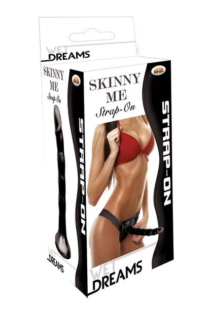 Wet Dreams Skinny Me Strap-on - Black
