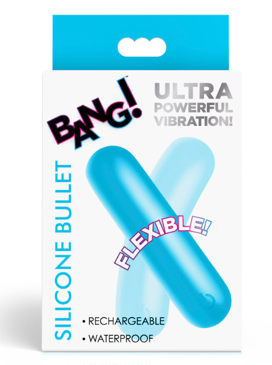 Flexible Silicone Bullet - Blue