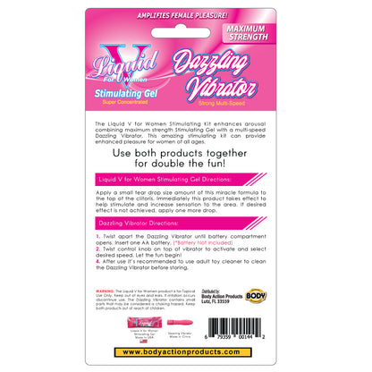 Liquid v Dazzling Vibrator Kit