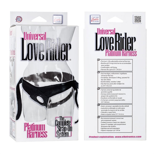 Universal Love Rider Platinum Harness - Black