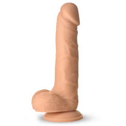 Easy Riders 7" Silicone Dildo With Balls - Light