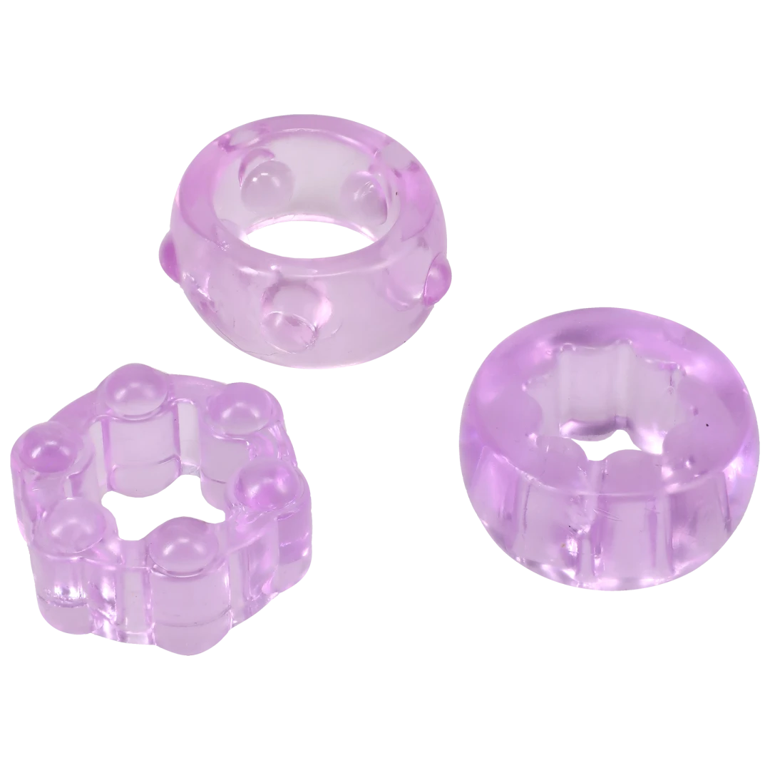 Crystal Jellies - Performance Ring Set Purple
