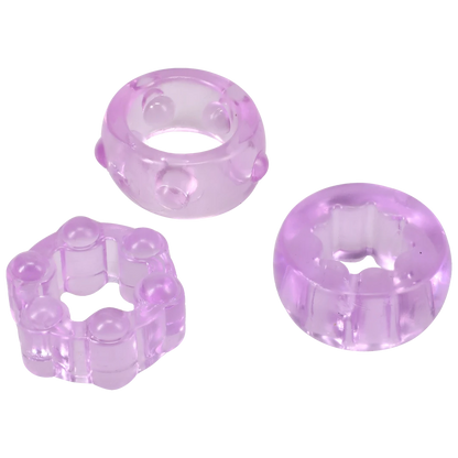 Crystal Jellies - Performance Ring Set Purple
