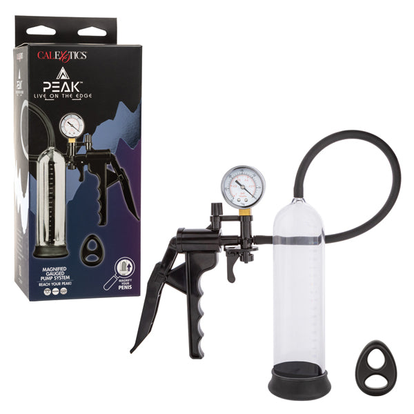 Peak Magnified Gauged Pump System - Black