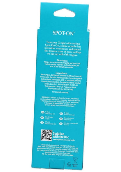 Spot on G Spot Stimulating Gel for Women 2 Oz