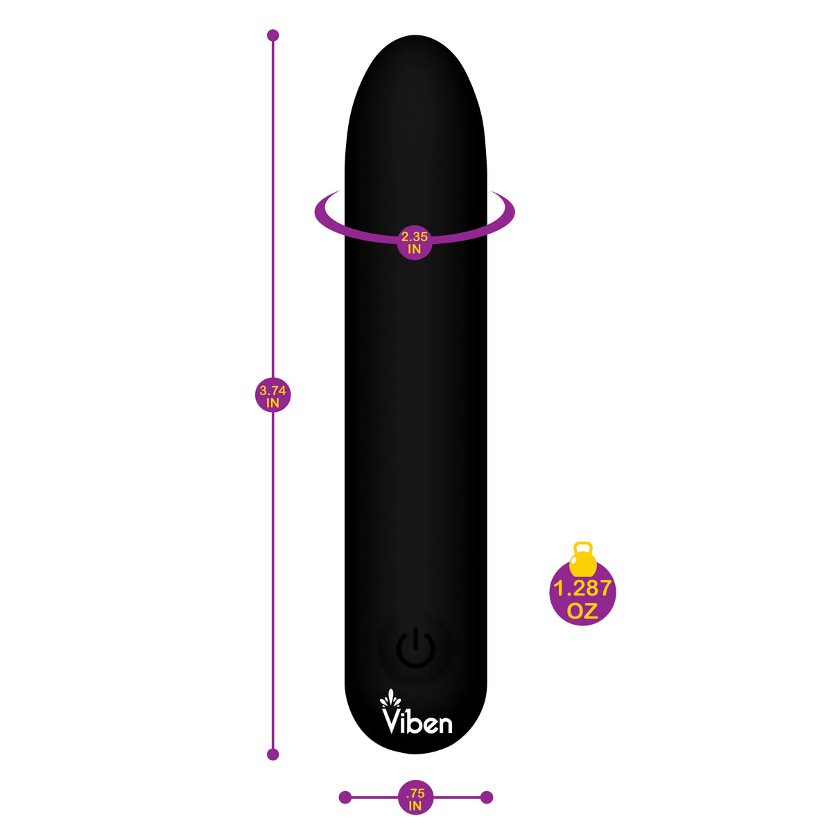 Bombshell Flexible Bullet - Black
