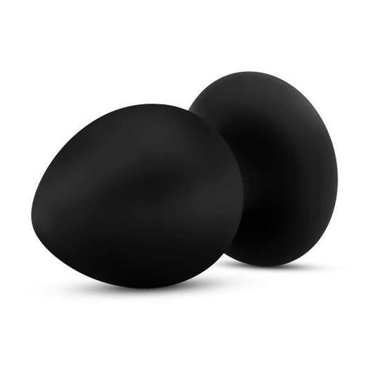 Anal Adventures - Platinum - Silicone Anal Stout  Plug  - Large - Black