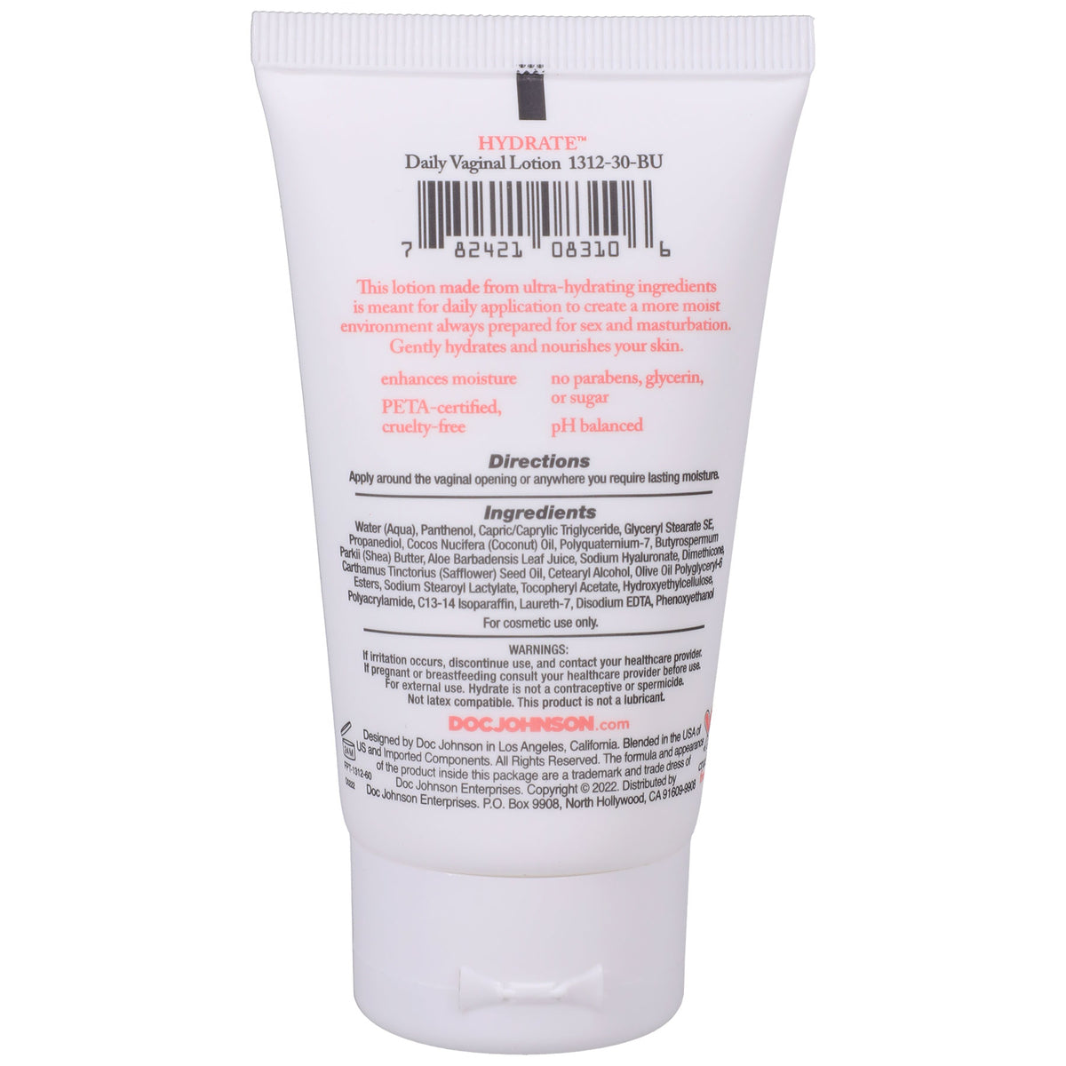 Intimate Enhancements - Hydrate - Daily Vaginal Lotion - 2 Oz.