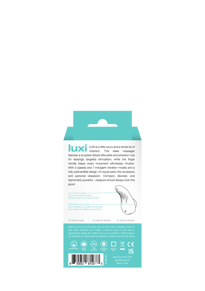 Luxi Rechargeable Clitoral Finger Vibe Turquoise