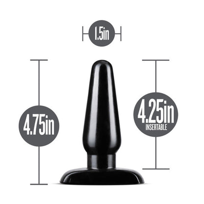 Anal Adventures - Basic Anal Plug - Medium -  Black