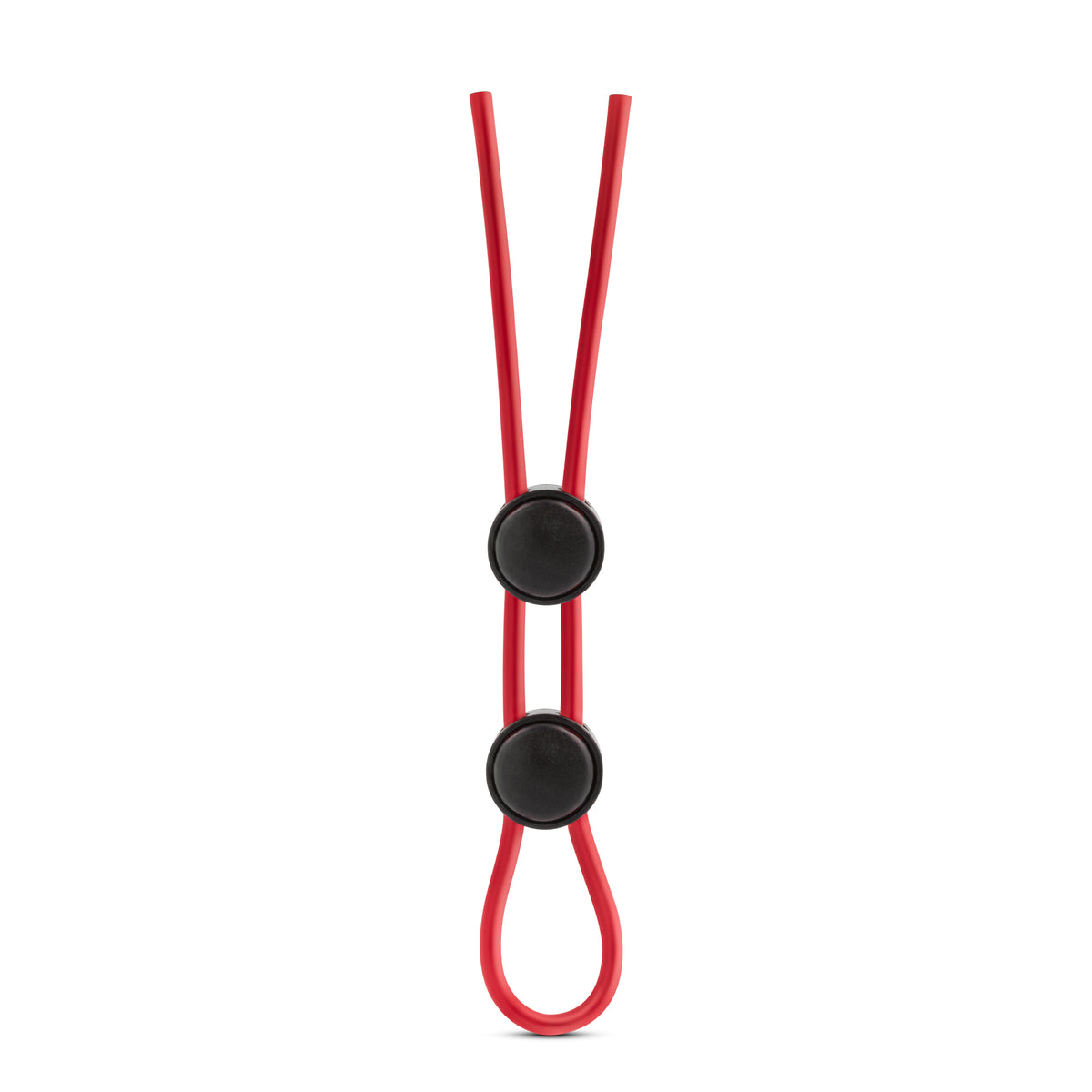 Stay Hard - Silicone Double Loop Cock Ring - Red