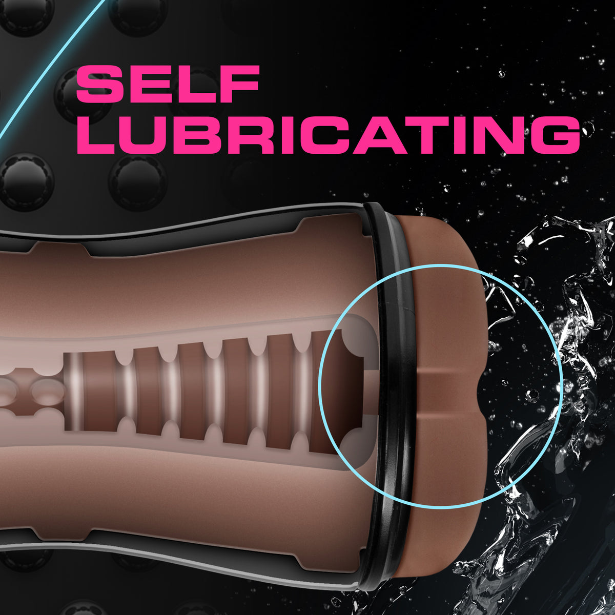 Coverboy - the Dj - Self Lubricating Stroker -  Brown