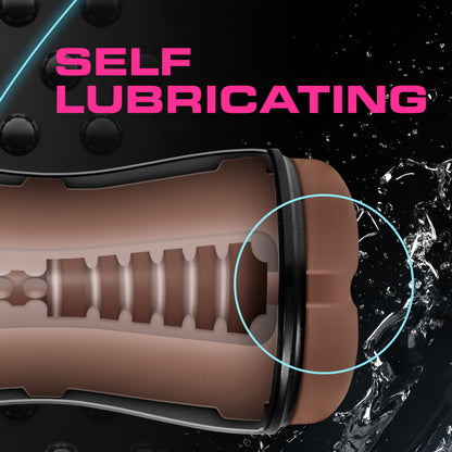 Coverboy - the Dj - Self Lubricating Stroker -  Brown