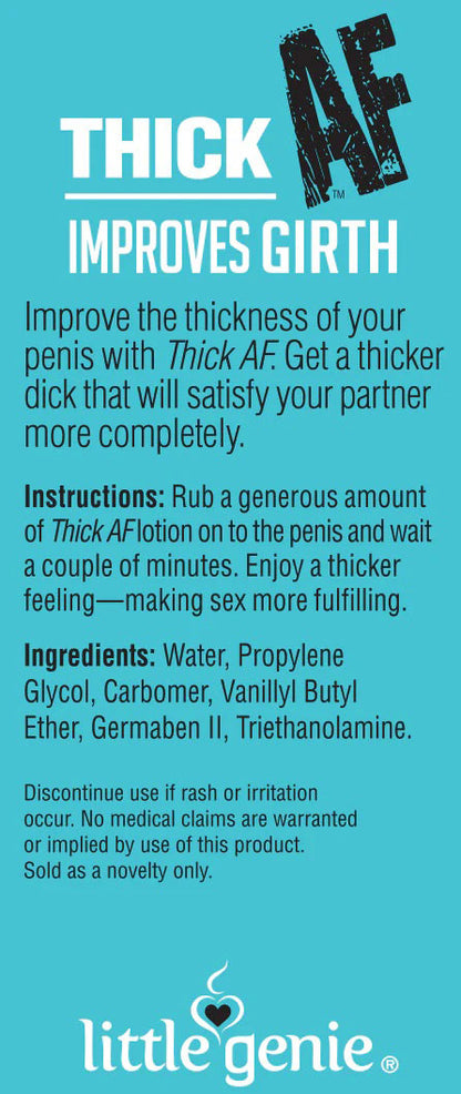 Thick Af Fishbowl Girth Cream 10ml - Pop Display of 65