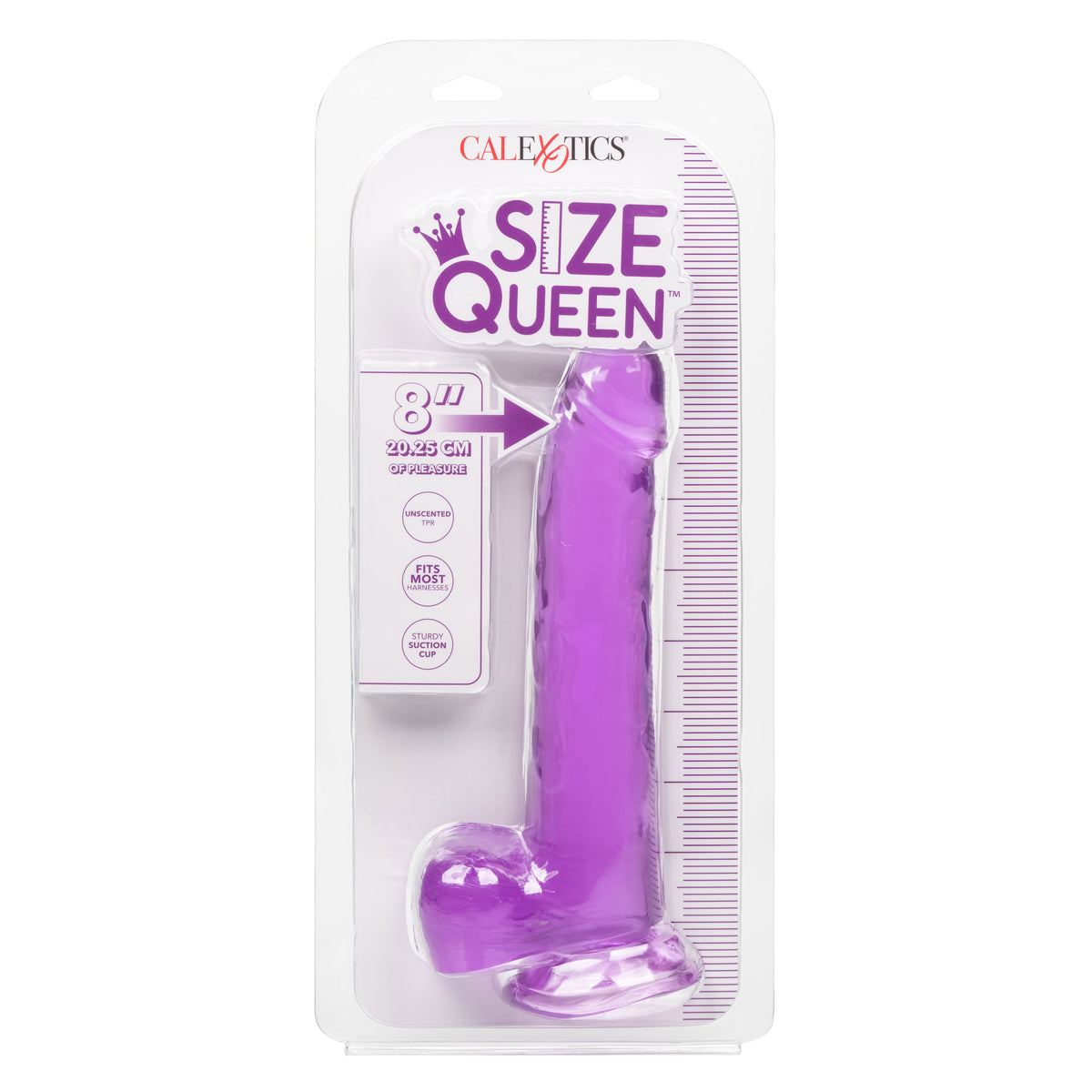 Size Queen 8 Inch - Purple