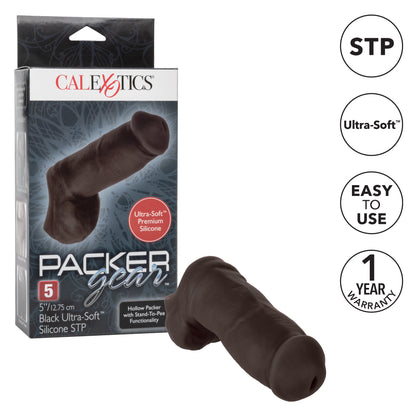 Packer Gear 5 Inch Ultra-Soft Silicone Stp Packer - Black