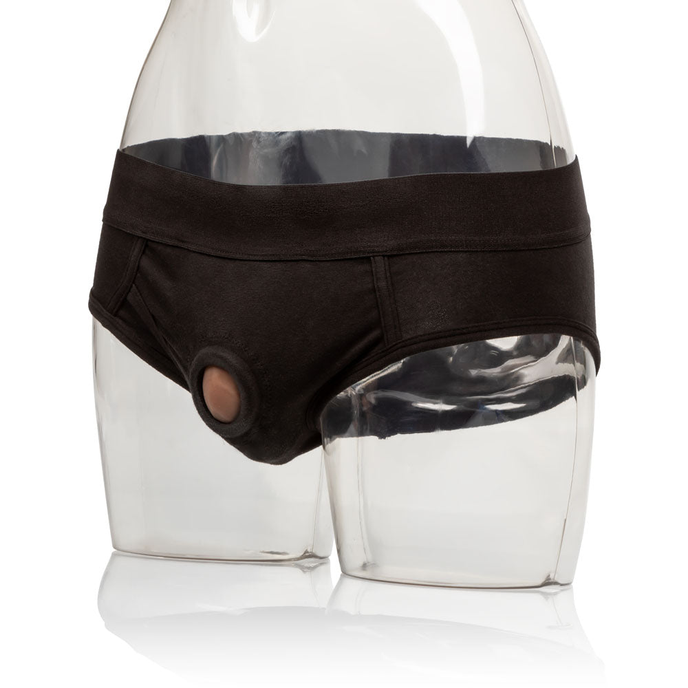 Packer Gear 4" Silicone Packing Penis -Brown