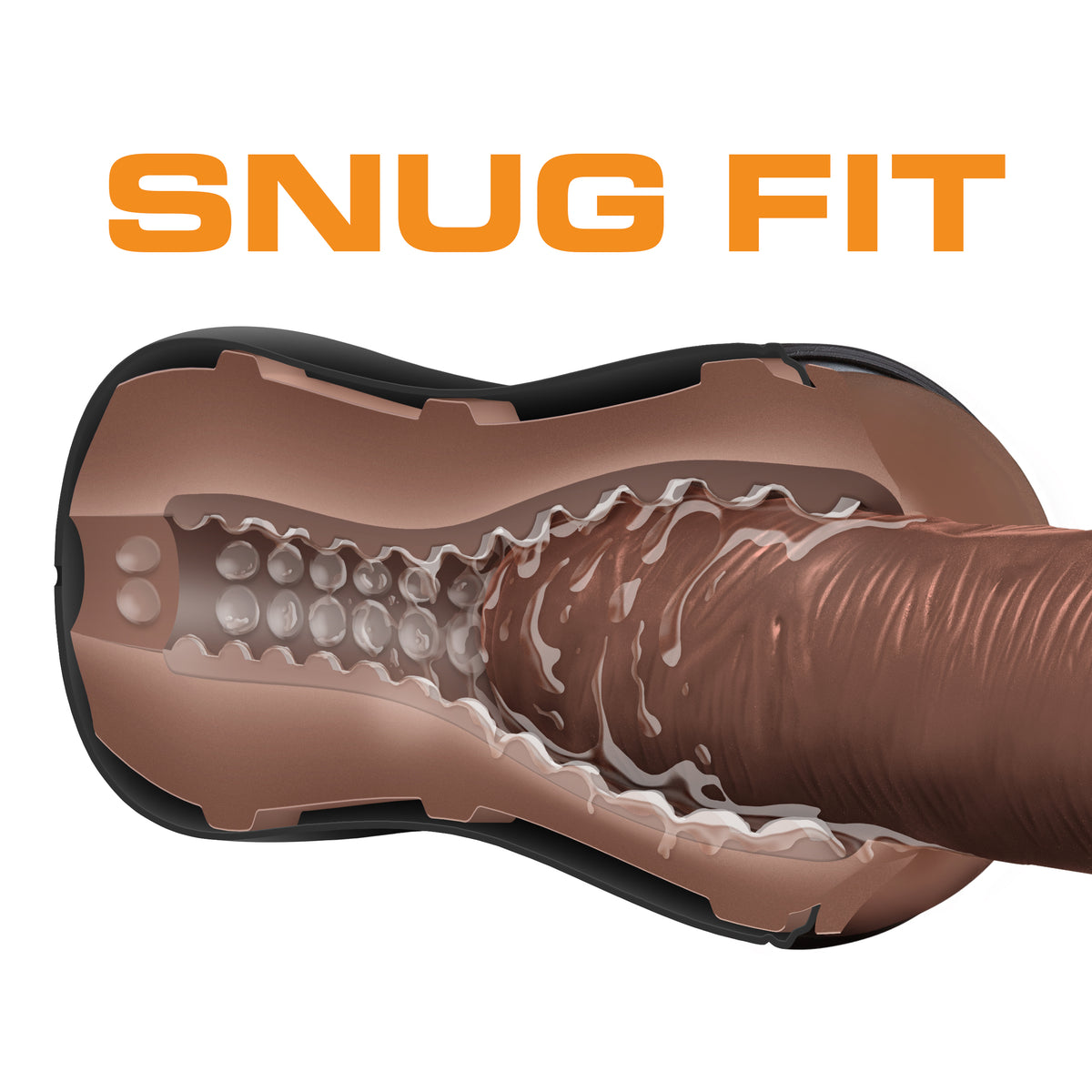 Loverboy - the Mechanic - Self Lubricating Stroker - Brown