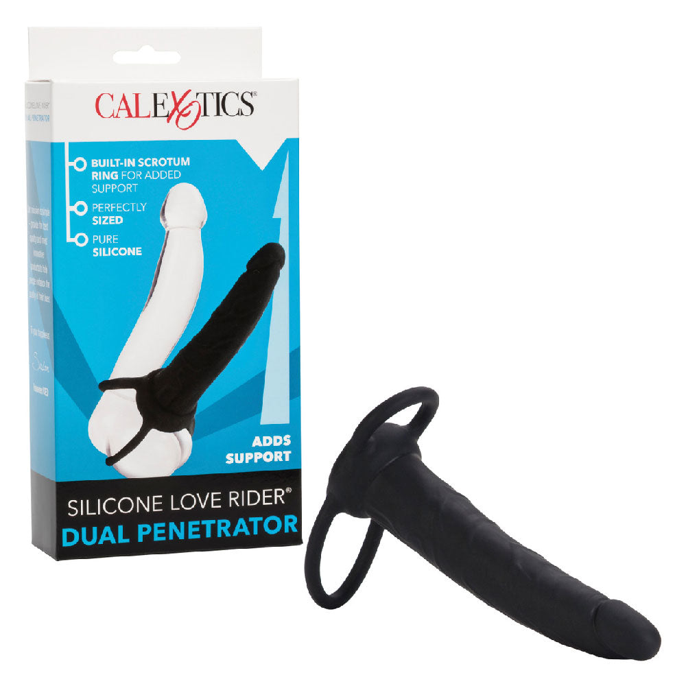 Silicone Love Rider Dual Penetrator - Black