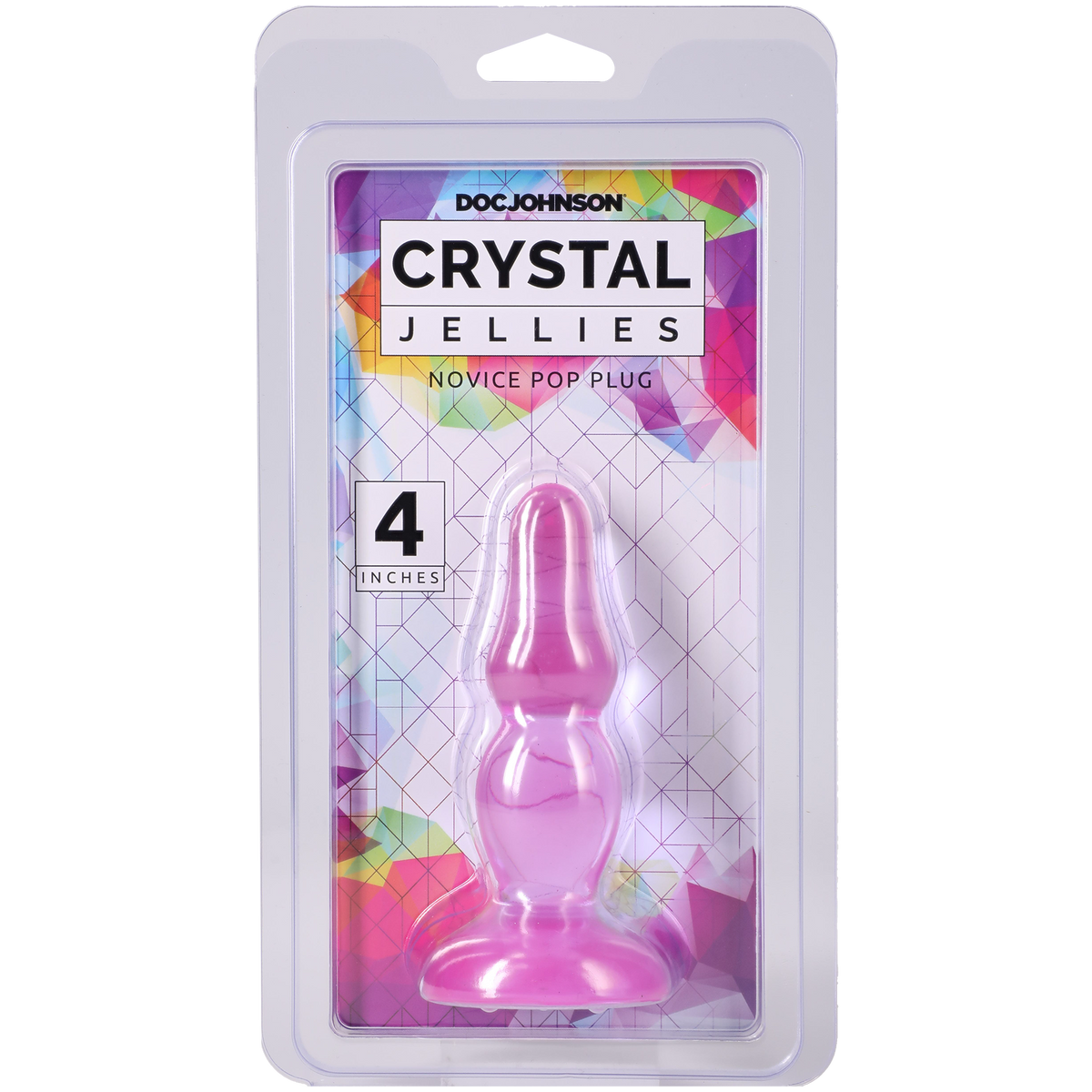 Crystal Jellies - Novice Pop Plug - 4 Inch Purple