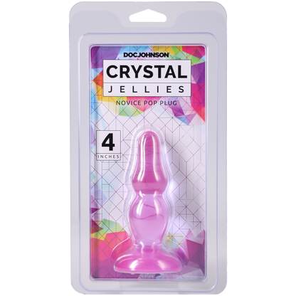 Crystal Jellies - Novice Pop Plug - 4 Inch Purple