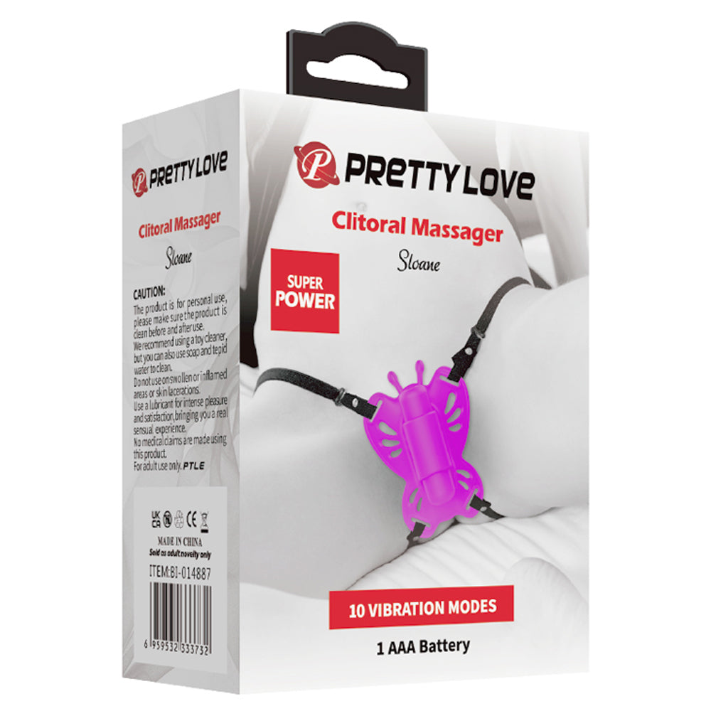 Pretty Love Sloane Battery Powered Clit Stim - Fuchsia