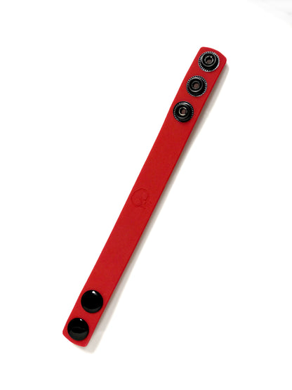 Boneyard Silicone Cock Strap 3 - Snap Ring - Red