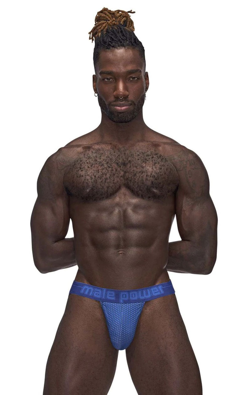 Sexagon Strappy Ring Jock - Large/x-Large - Royal