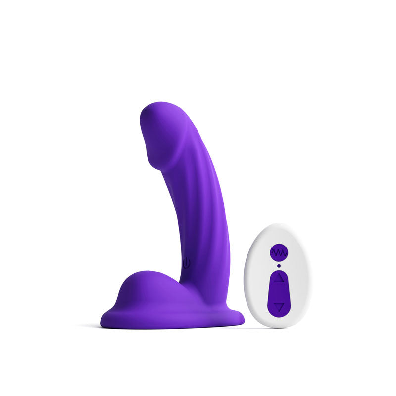Colours Curve Vibrating 5" Dildo - Purple