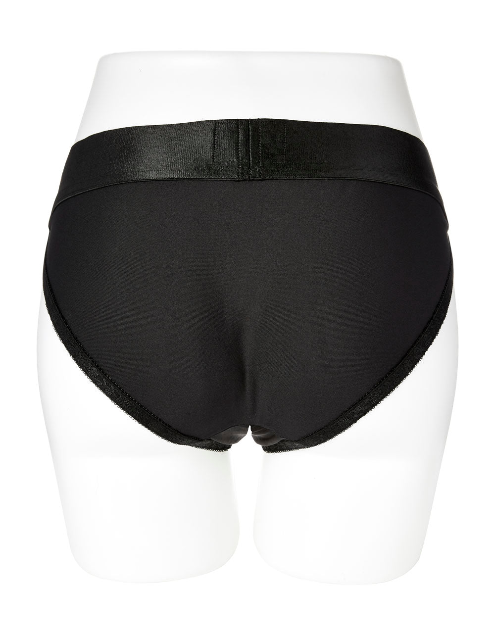 Em. Ex. Active Harness Wear Crotchless Silhouette - Black - Extra Large