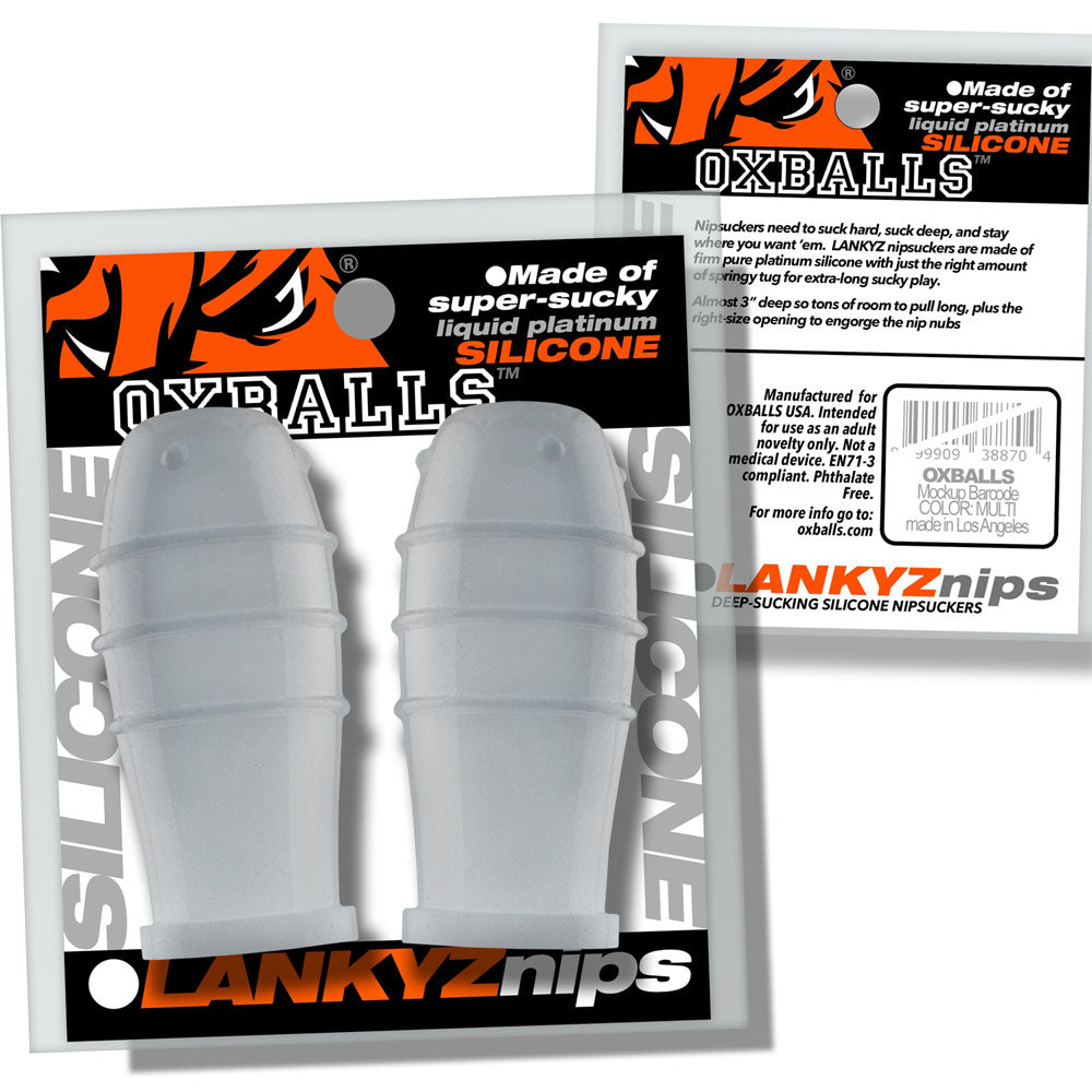 Lankyz Silicone Nipsuckers - Clear Silicone